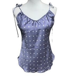 Reformation Purple Polka Dot Camisole